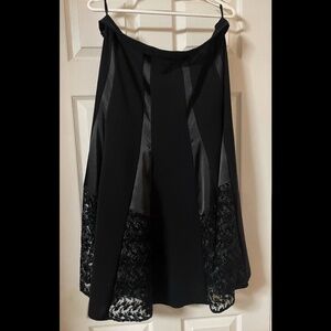 A-Line Mid Length Panel Skirt